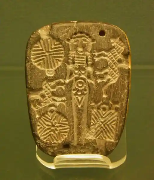 Solar disc on stone moulds (2250-1920 B.C.)